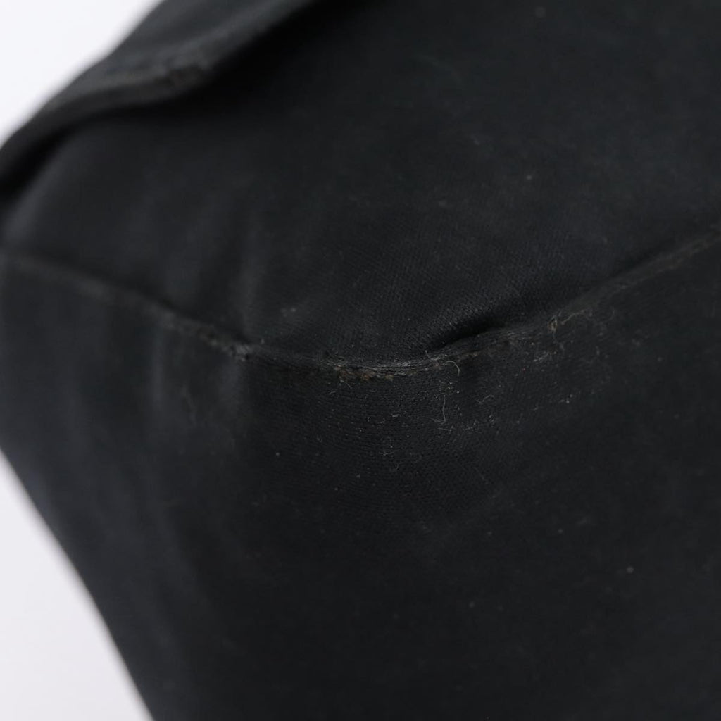 FENDI Mamma Baguette Shoulder Bag Nylon Black Silveryk14611