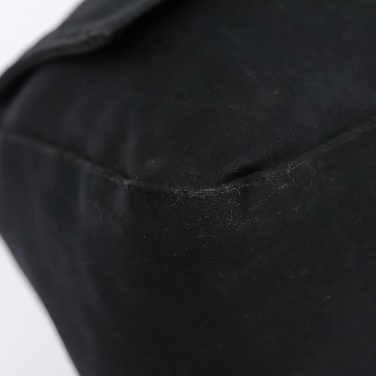 FENDI Mamma Baguette Shoulder Bag Nylon Black Silveryk14611