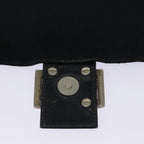 FENDI Mamma Baguette Shoulder Bag Nylon Black Silveryk14611