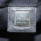 FENDI Mamma Baguette Shoulder Bag Nylon Black Silveryk14611