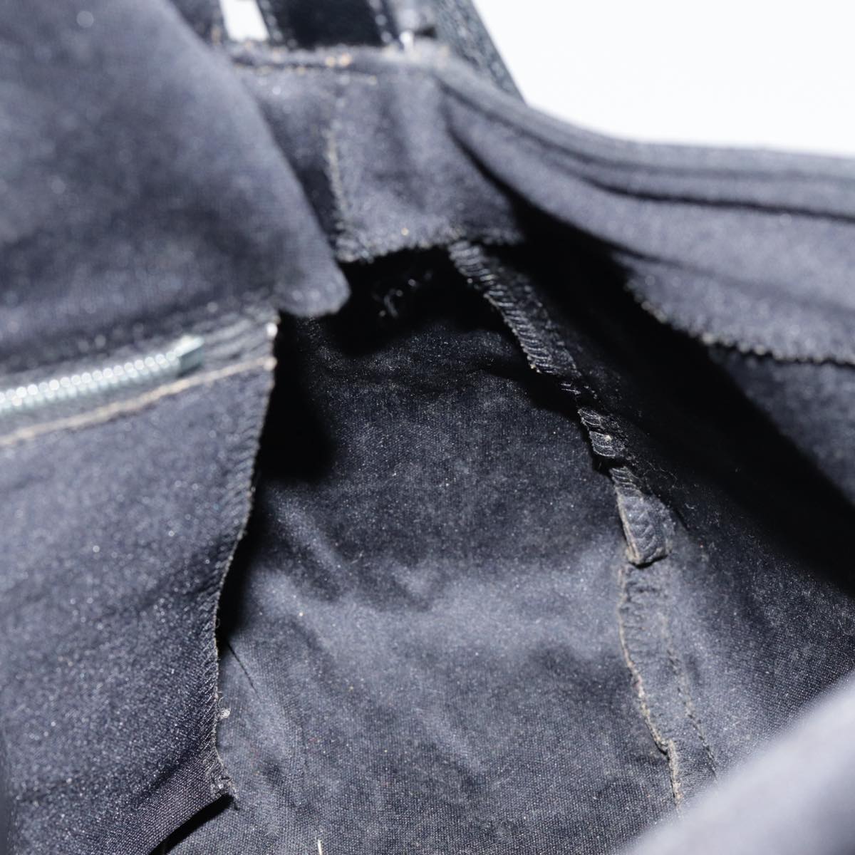 FENDI Mamma Baguette Shoulder Bag Nylon Black Silveryk14611