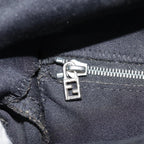 FENDI Mamma Baguette Shoulder Bag Nylon Black Silveryk14611