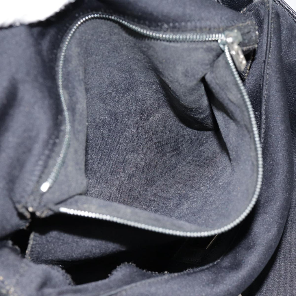 FENDI Mamma Baguette Shoulder Bag Nylon Black Silveryk14611