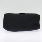 FENDI Mamma Baguette Shoulder Bag Nylon Black Silveryk14611