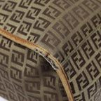 FENDI Zucchino Canvas Tote Bag Beige Goldyk14729
