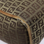 FENDI Zucchino Canvas Tote Bag Beige Goldyk14729