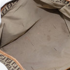 FENDI Zucchino Canvas Tote Bag Beige Goldyk14729