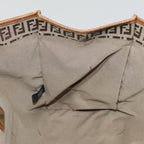 FENDI Zucchino Canvas Tote Bag Beige Goldyk14729