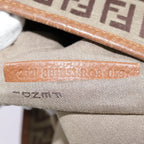 FENDI Zucchino Canvas Tote Bag Beige Goldyk14729