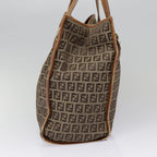 FENDI Zucchino Canvas Tote Bag Beige Goldyk14729