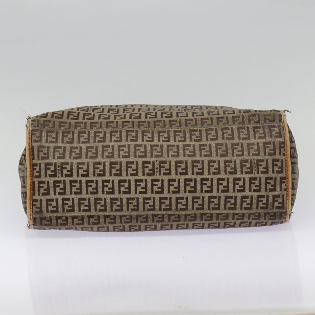 FENDI Zucchino Canvas Tote Bag Beige Goldyk14729