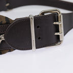 FENDI Shoulder Bag Canvas Silver Brownyk14745