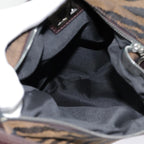 FENDI Shoulder Bag Canvas Silver Brownyk14745