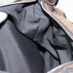 FENDI Shoulder Bag Canvas Silver Brownyk14745