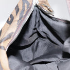 FENDI Shoulder Bag Canvas Silver Brownyk14745