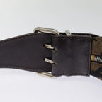 FENDI Shoulder Bag Canvas Silver Brownyk14745