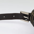 FENDI Zucca Canvas Mamma Baguette Shoulder Bag Brown Black Silveryk14866A