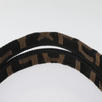 FENDI Tote Bag Straw Black Goldyk14912