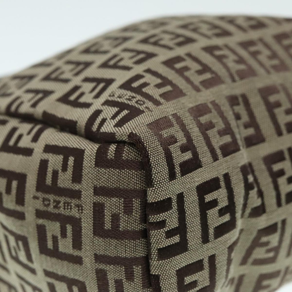 FENDI Zucchino Canvas Hand Bag Beigeyk14935