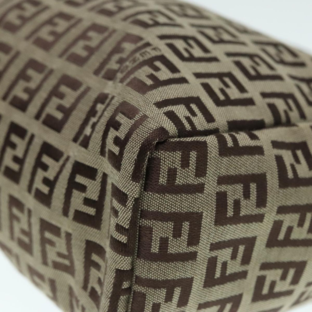 FENDI Zucchino Canvas Hand Bag Beigeyk14935