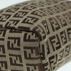 FENDI Zucchino Canvas Hand Bag Beigeyk14935