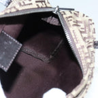 FENDI Zucchino Canvas Hand Bag Beigeyk14935