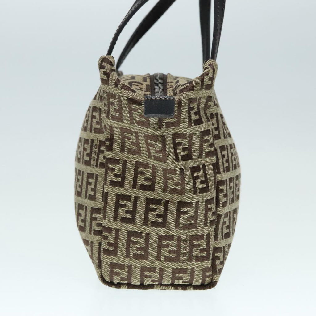 FENDI Zucchino Canvas Hand Bag Beigeyk14935