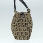 FENDI Zucchino Canvas Hand Bag Beigeyk14935