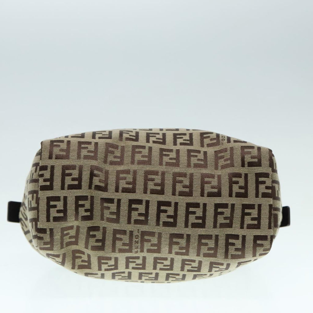 FENDI Zucchino Canvas Hand Bag Beigeyk14935