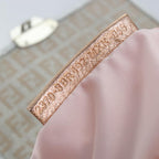 FENDI Zucchino Canvas Hand Bag Silver Blackyk14936