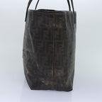 FENDI Zucca Canvas Tote Bag Brown Blackyk14952