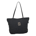 FENDI Zucca Canvas Tote Bag Silver Blackyk15009