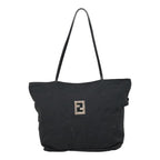 FENDI Zucca Canvas Tote Bag Silver Blackyk15009