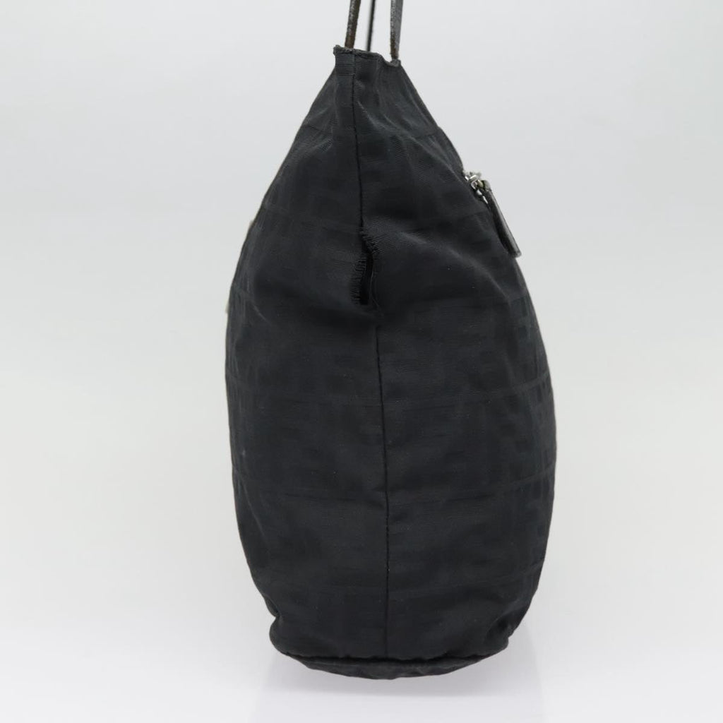 FENDI Zucca Canvas Tote Bag Silver Blackyk15009