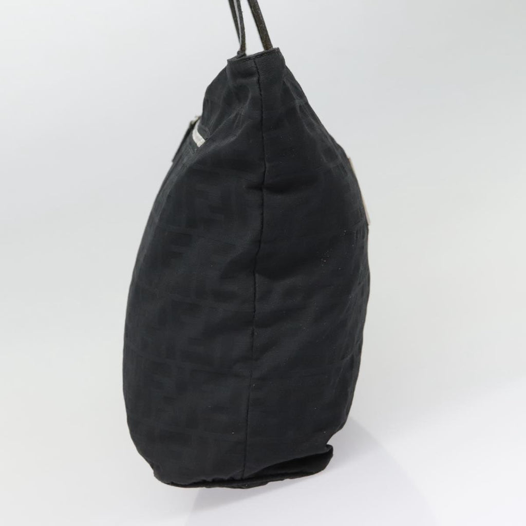 FENDI Zucca Canvas Tote Bag Silver Blackyk15009