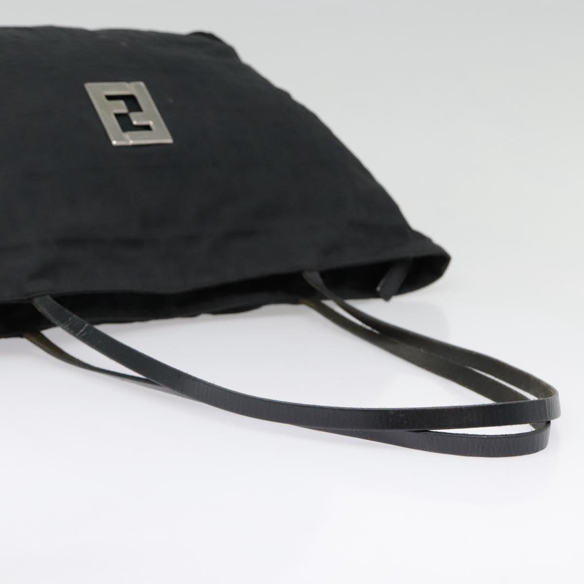 FENDI Zucca Canvas Tote Bag Silver Blackyk15009