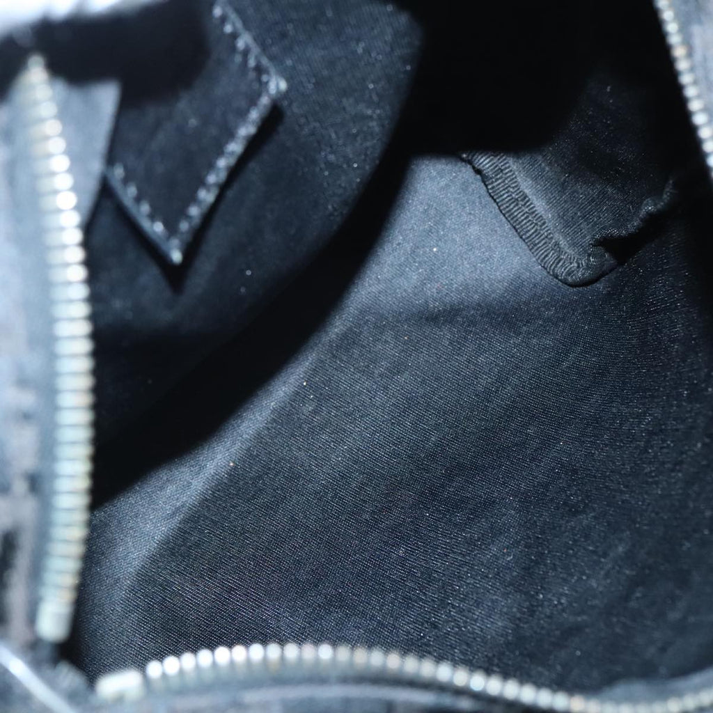 FENDI Zucchino Canvas Hand Bag Silver Blackyk15013