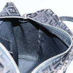 FENDI Zucchino Canvas Hand Bag Silver Blackyk15013