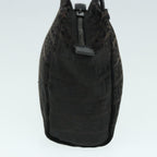 FENDI Zucchino Canvas Hand Bag Silver Blackyk15013