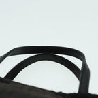 FENDI Zucchino Canvas Hand Bag Silver Blackyk15013