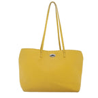 FENDI Celeria Tote Bag Leather Yellow Silveryk15014