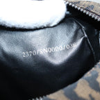 FENDI Hand Bag Canvas Brown Silveryk15027