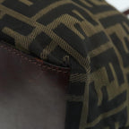 FENDI Zucca Canvas Tote Bag Brown Black Silveryk15049