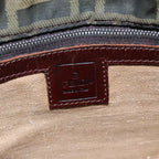 FENDI Zucca Canvas Tote Bag Brown Black Silveryk15049