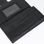 FENDI Zucchino Canvas Long Wallet Black Silveryk15074