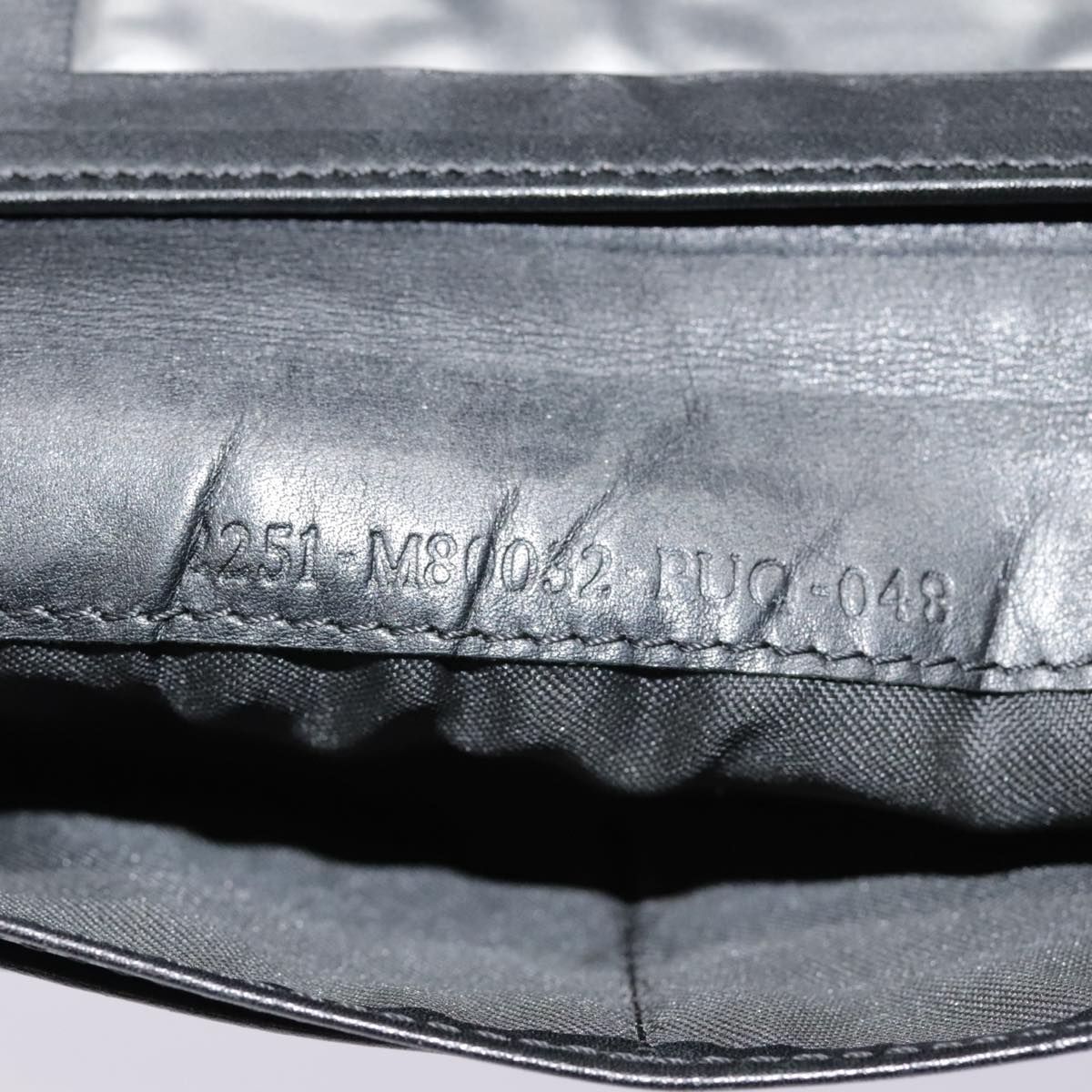 FENDI Zucchino Canvas Long Wallet Black Silveryk15074