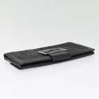 FENDI Zucchino Canvas Long Wallet Black Silveryk15074