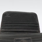 FENDI Zucca Canvas Compact Wallet Black Brown Silveryk15087