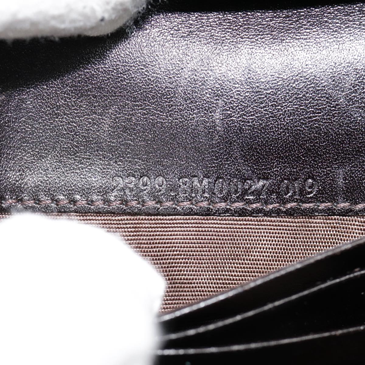 FENDI Zucca Canvas Compact Wallet Black Brown Silveryk15087