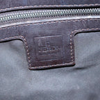 FENDI Zucca Canvas Mamma Baguette Shoulder Bag Brown Black Silveryk15163